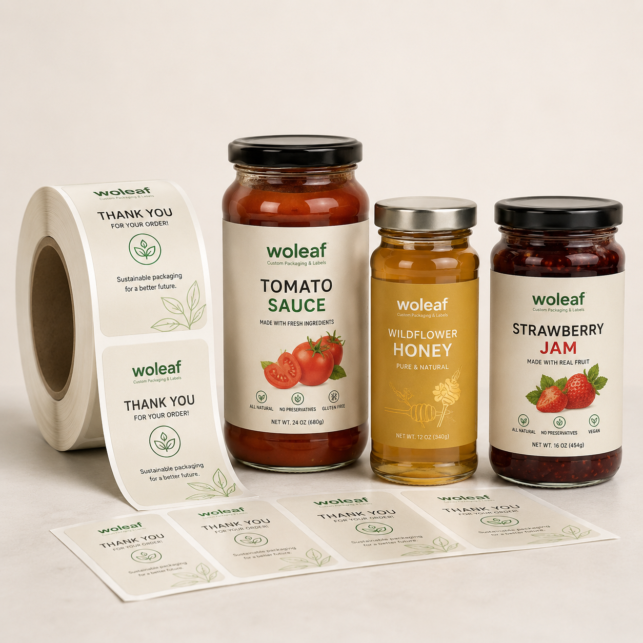 Packaging labels and jar products